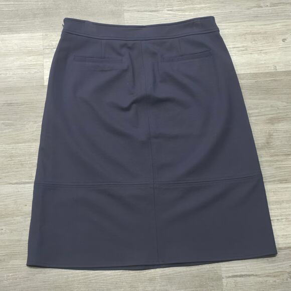 Liz Claiborne Navy Blue Side Zip Pencil Skirt - Picture 2 of 6